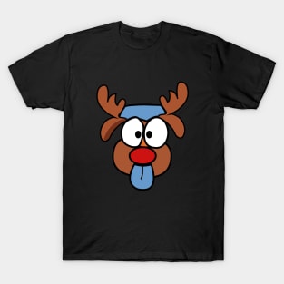 Christmas Reindeer - Dog in disguise T-Shirt